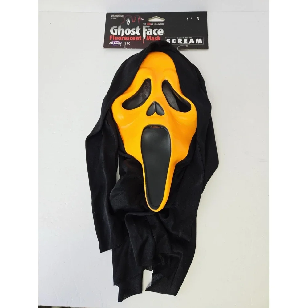 Fun World‎ Ghost Face Mask NWT Scream orange 2019